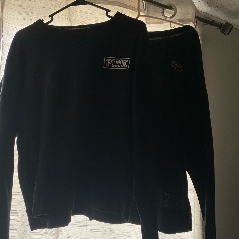 Two Black PINK crew necks!